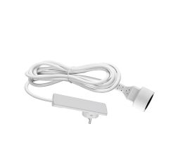 EVOline PlugFix - weiß - mit VDE-Kupplungsdose 1,5 m / Verlängerungskabel