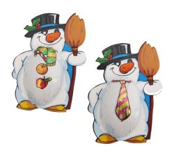 Storz Schneemann Mr. Freeze, lose, 750 g (60 Stk. à je 12,5 g) / Schokolade / Weihnachten / Schneemänner