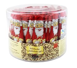 Storz 80er SET Relief-Weihnachtsmann feinherb, "60% Cocoa", C&C Dose 1000 g (80 Stk. à je 12,5 g) / Weihnachtsmänner / Schokolade / Weihnachten