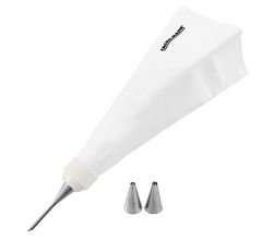 Fackelmann FMprofessional 21508 Spritzbeutel Set mit 3 Edelstahltüllen / Spritzbeutel / Garnierbeutel