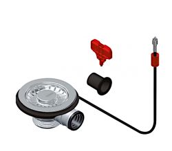 FRANKE Abgangsbogen 112.0389.090 FRAGRANIT Semi-Integral mit Excenter u. Überlaufanschluss / Ersatzteil Spüle / Ablaufgarnitur
