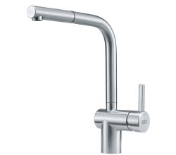FRANKE Armatur ATLAS NEO WINDOW EDELSTAHL mit Zugauslauf / Einhebelmischer