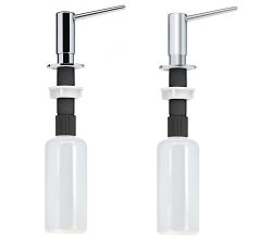 Spülmitteldispenser NOVITA 300 ml in CHROM oder EDELSTAHLOPTIK / Dispenser / Seifenspender von FRANKE