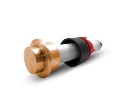 FRANKE ET Ventil COPPER Druckknopf rund mit integriertem Clicker / Ersatzteil / Druckknopfventil