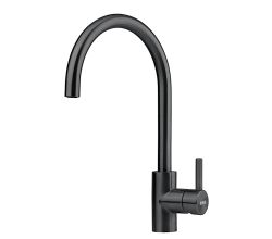 FRANKE 115.0613.590 Armatur EOS NEO J in EDELSTAHL INDUSTRIAL BLACK mit schwenkbarem Festauslauf / Einhebelmischer