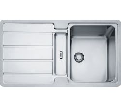 FRANKE Spüle HYDROS HDX 284 mit Druckknopfventil und verdecktem Überlauf / ab 50 cm Unterschrank / Slimtop/Flächenbündig