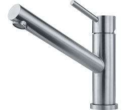 FRANKE Armatur ORBIT massiv EDELSTAHL mit Festauslauf / Küchenarmatur / Einhebelmischer
