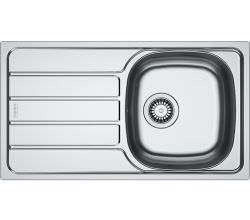 FRANKE Spüle SPARK SKL 611-78 Edelstahl LEINEN Siebkorb in Handbetätigung / Edelstahlspüle / Auflagespüle