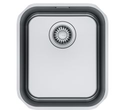 FRANKE Spüle SMART SRX 110-34 mit Ablaufgarnitur mit Drehexcenterbedienung / Edelstahlspüle / Unterbauspüle