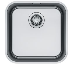 FRANKE Spüle SMART SRX 110-40 mit Ablaufgarnitur in Handbedienung / Edelstahlspüle / Unterbauspüle