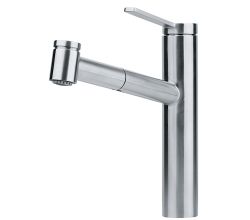 FRANKE Armatur TANGO Neo aus Edelstahl mit Auszugsbrause / Einhebelmischer
