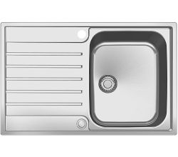 FRANKE Spüle ARGOS AGX 211-78 mit Integralablauf und Druckknopfventil / Ausschnitt Slimtop 767 x 497 mm - R10