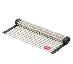 FRANKE Rollmatte 112.0256.867 aus Edelstahl mit Neopreneinfassung / Zubehör / Abtropfmatte / Rundstabmatte