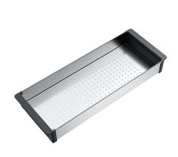 FRANKE 112.0747.142 Abtropfbecken Edelstahl mit Kunststoff für KUBUS 2 Pro Spülen / Resteschale / Restebeckenschale