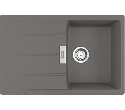 FRANKE Spüle CENTRO CNG 611-78 mit Excenterbedienung Drehknopf Edelstahl / Ausschnittmaß 760 x 480 mm R15 / Granitspüle