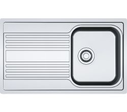 FRANKE 127.0371.767 Spüle RAPID RPX 211-86 aus Edelstahl mit Drehexcenterbedienung / Edelstahlspüle / Auflagespüle
