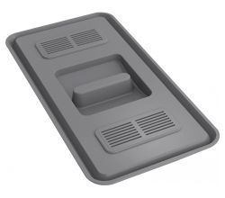 Deckel 133.0200.699 zu Ersatzeimer 12 L schmal mit Aktivkohlefilter für FRANKE Abfallsorter GARBO