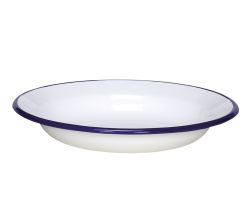 Teller tief HUSUM aus Emaille, 24 cm / Karl Krüger