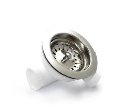 TG-Kunststoffe Siebkorbventil Ø 115 mm in Handbetätigung mit Gewinde / Korbventil