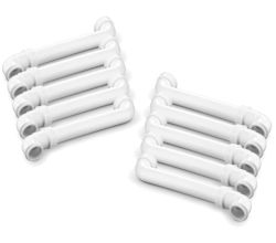 10er SET Raumsparablaufbogen 1,5 Zoll zum Raumschaffen / Versatzstück / Siphon-Verlagerung / Abfluss / Raumschaffer