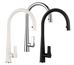 SCHOCK Armatur GOTA mit schwenkbarem Zugauslauf / Einhebelmischer / Designarmatur