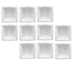 10er SET CreaTable - GOURMET - Müslischale 15 cm aus Porzellan / Porzellanschale / Frühstücksschale