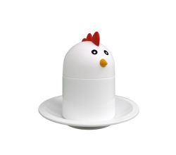Eierköpfer im Chicken-Design inkl. Eierbecher und Warmhalter  / Eierwärmer / Eierbecher / Eierhalter