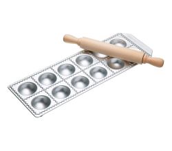 Ravioliform Ravioli Chef mit Teigrolle für 12 Ravioli rund 52 x 52 mm / GSD
