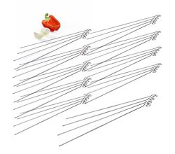 40er SET Schaschlikspieße 41 cm aus rostfreiem Edelstahl / Grillspieße