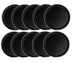 10er SET Back- und Pizzablech Ø 20 cm aus emailliertem Stahl von GSD-Haushaltsgeräte / Pizzablech / Pizzaform / Kuchenform / Form / Emailleform