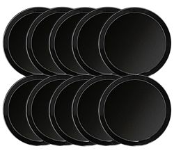 10er SET Back- und Pizzablech Ø 24 cm aus emailliertem Stahl von GSD-Haushaltsgeräte / Pizzablech / Pizzaform / Kuchenform / Form / Emailleform