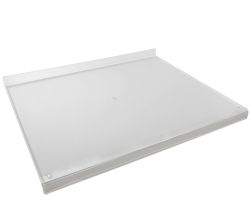 GSD Acryl-Backbrett 69,5 x 58,5 cm mit Anschlag und Abschluss / Acryl Schneidbrett / Schneidebrett