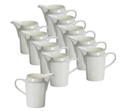 10er SET Sahnekännchen / Milchkännchen / Milchkanne eckig 290 ml CASHMERE SQUARE / Milchkännchen / Maxwell & Williams