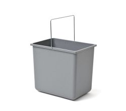 HAILO 1094079 Inneneimer 18 Liter hellgrau für Allegro, Cargo und XXL / Ersatzeimer