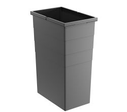 HAILO 1221439 Inneneimer 35 Liter dunkelgrau für Abfallsorter Euro Cargo und KippBox 35 / Ersatzeimer