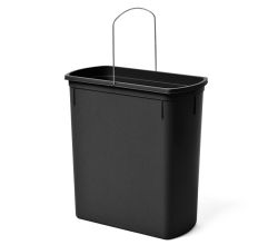 HAILO Inneneimer 1226239 in schwarz mit 18 Liter Volumen für Abfalleimer UNO / Ersatzeimer