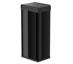 Hailo Big-Box Swing XL - Schwarz mit selbstschließendem Schwingdeckel / Standmülleimer