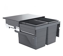 HAILO 3610841 CARGO mit 56 Liter Volumen für 60 cm Schrankbreite / Abfalltrennsystem