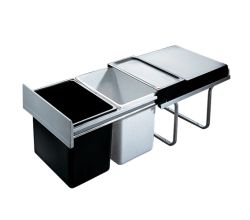 HAILO 3640-00 Abfallsorter 36 (2x18) Liter RAUMSPAR TANDEM ab 40 cm Schrankbreite