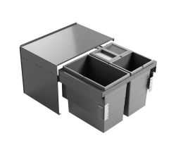 HAILO 3608901 AS Cargo Aqua 900 28/13/13/D mit 54 Liter Volumen für 90 cm Schrankbreite / Abfalltrennsystem
