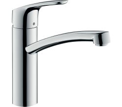 hansgrohe Armatur Focus M41 aus Chrom mit Schwenkauslauf / Hochdruck / Einhebelmischer / Wasserhahn
