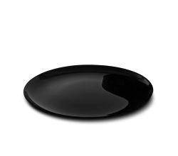 CreaTable - ITALIAN PARTY - Barbecueteller BLACK 33 cm aus Opalglas