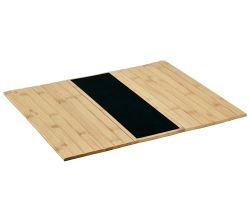 KESPER Flexibles Sofatablett 42 x 32 x 0,7 cm aus Bambus mit Filzeinsatz / Sofaablage