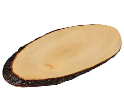 KESPER Rindenservierbrett 61200 aus Erlenholz Länge ca. 35 - 39 cm / Vesperbrett / Brotzeitbrett