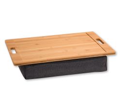KESPER Knietablett mit 2 Griffen und weicher Polsterauflage / Serviertablett / Frühstückstablett / Tablett