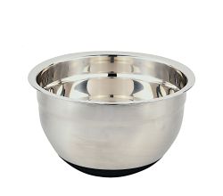 KESPER Rührschüssel 20 cm aus Edelstahl mit Silikonboden / Edelstahlschüssel