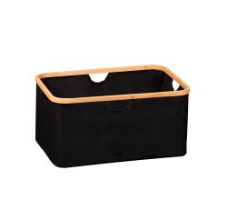 KESPER Aufbewahrungskorb aus Polyester und Bambus / Korb