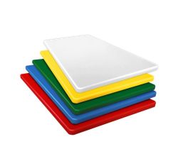 PE-Kunststoff-Schneidbrett GN 1/1 in verschiedenen Farben und 15 mm stark / HACCP-Konzept / Gastronorm / Schneidebrett / Profi-Schneidbrett / Kunststoff-Schneidbrett / Schneideunterlage