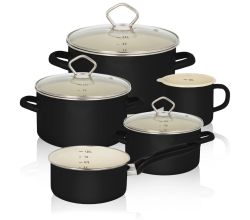 Karl Krüger 89566TR Topf-Set Triest 5-tlg., induktionsfähig / Kochtöpfe / Topfset