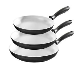 Bratpfanne OSLO Aluguss mit weißer Ceramic-Beschichtung / Pfanne induktionsfähig / Karl Krüger / Stielpfanne